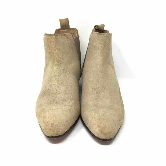 Banana Republic Ankle Boots Beige Pull On 6.5 - Picture 2 of 8